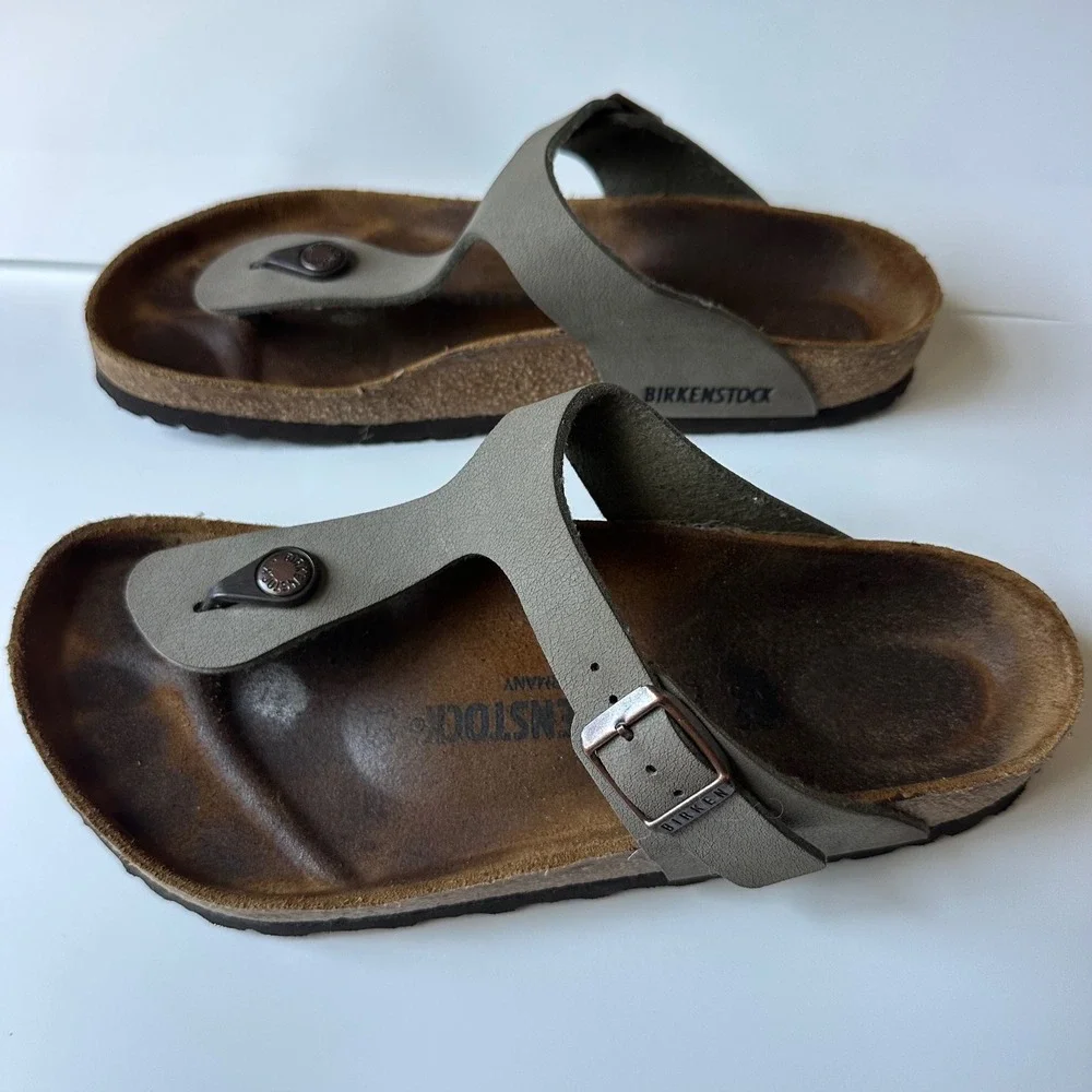Birkenstock Sandals Gizeh Thong Stone Birko-Flor size 39